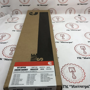 Комплект прокладок двигателя верх Cummins 4955229 B6.7, QSB6.7, 6ISBe - Запчасти для спецтехники